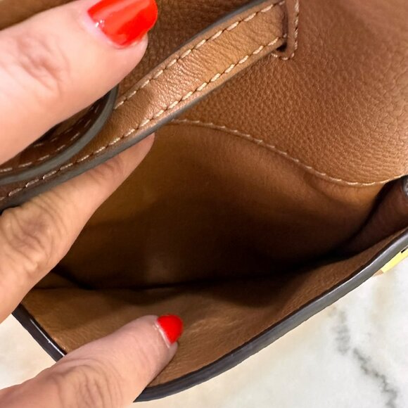 Michael Kors Romy Acorn Brown Tan Brown Pebbled Leather Medium Backpack - Picture 8 of 16